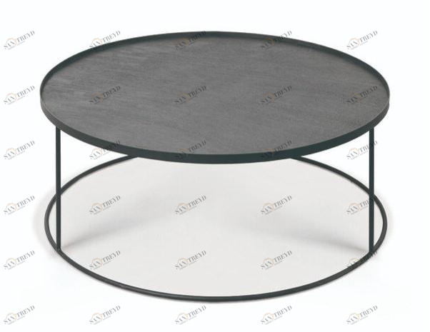 Ethnicraft Круглый деревянный журнальный столик для гостиной  20328 