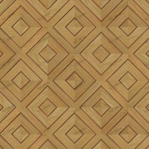 Художественный паркет Da Vinci Щитовой 26-322 Дуб (Гладкая) 500х500 мм 26010322