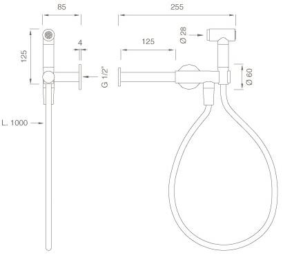 Ceadesign Держатель для туалетной бумаги / гидрограф Idroscopini Fre 176 - Вид №1