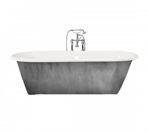 Gentry Home Bexley Cast iron bathtubs with feet Серебряный лист GH102159