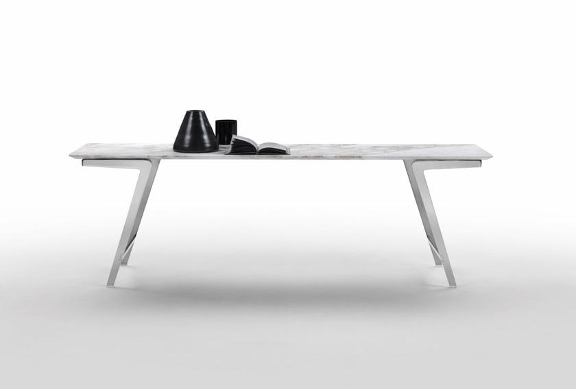 Flexform Прямоугольный мраморный журнальный столик Soffio sun-id-1392420 - Вид №3