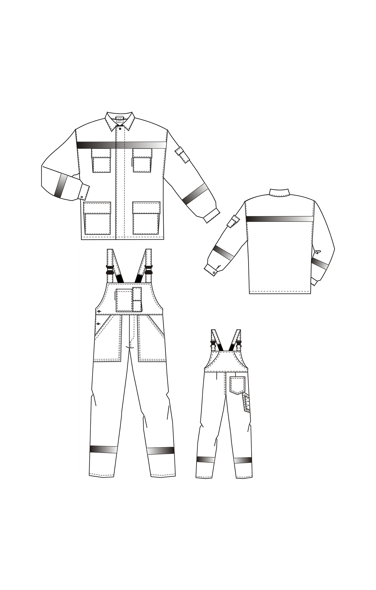 65935 Костюм "Дорожник Флюр" с СВП  Летняя спецодежда  размер 60-62/182-188  - Вид №6