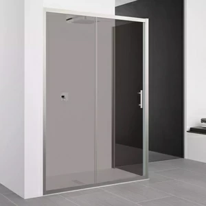 Душевой уголок 122x91 ZEPHYROS 2P+F Novellini ZEPHYROS с дымчатым серым стеклом