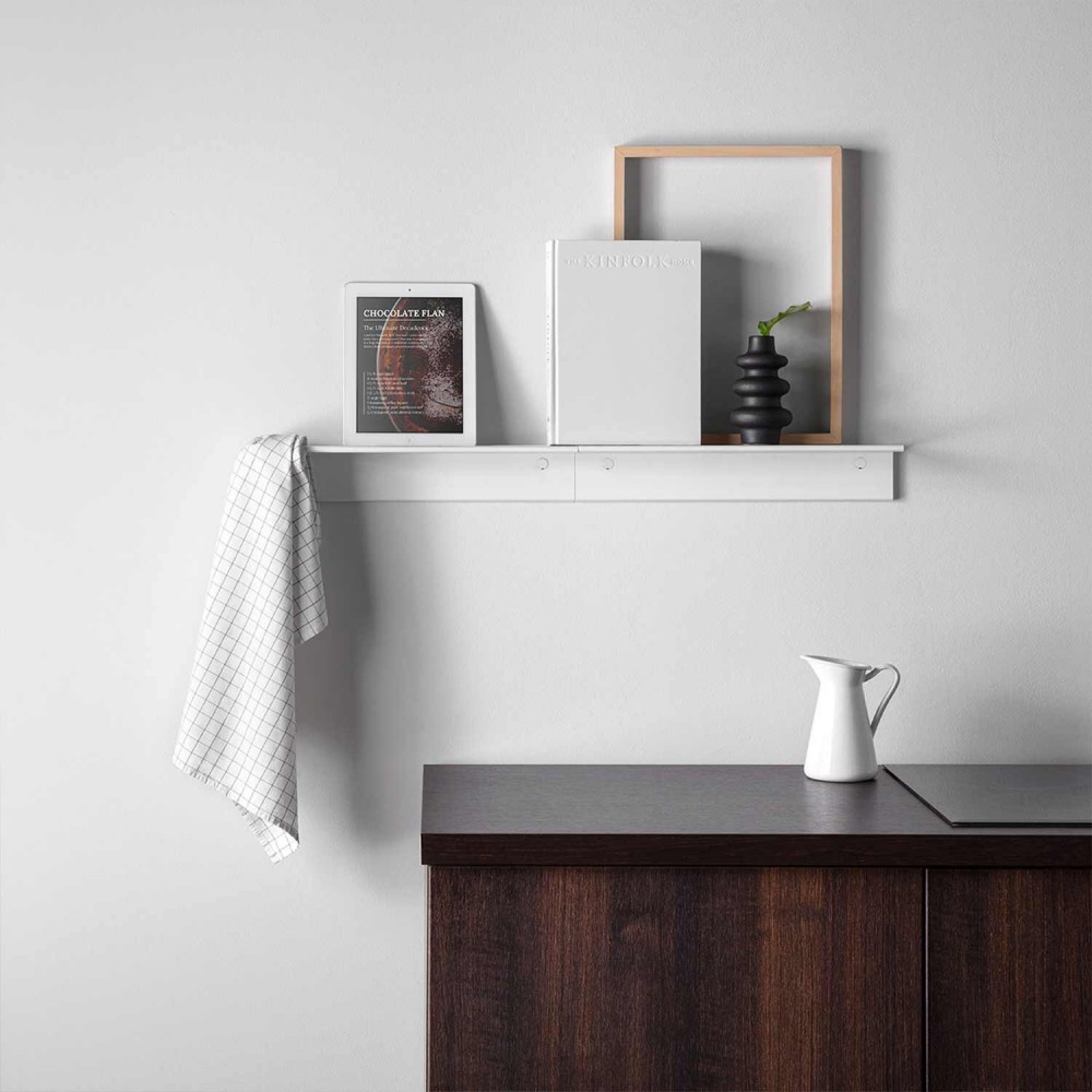 EVLIS450EVER Life Design Настенная полка из алюминия - Lissom Slim Lissom Непрозрачный белый - Вид №4