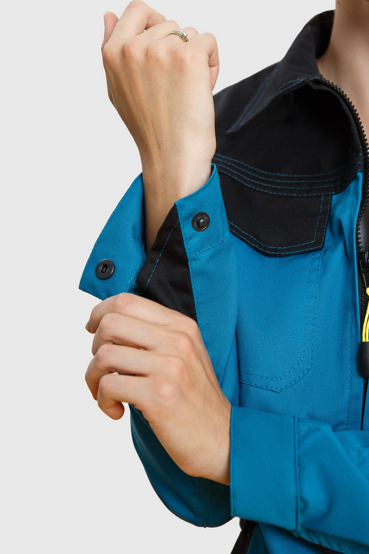 5027161 Костюм  женский аквамарин черный STATUS  Женская размер 60-62/170-176  - Вид №21