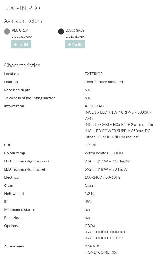 Светодиодный световой столб Deltalight Kix ARCH-00064245 - Вид №14