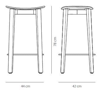 Тканевый барный стул с подставкой для ног Gazzda ARCH-00120216 - Вид №6