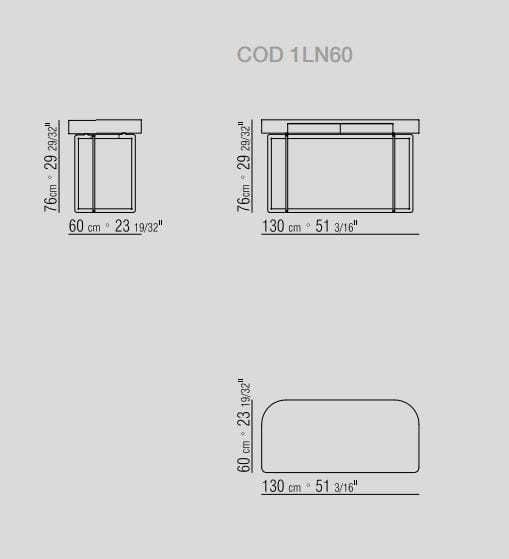Прямоугольный стол с ящиками Flexform Marmaduke ARCH-00002925 - Вид №2
