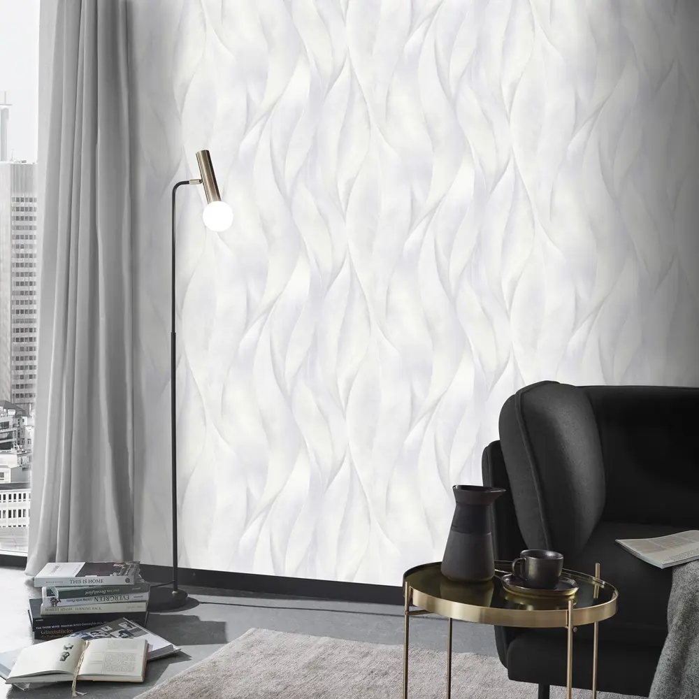Обои флизелиновые Erismann Fashion for Walls серые 1.06 м 12092-31 89107564 STLM-2177476 - Вид №3