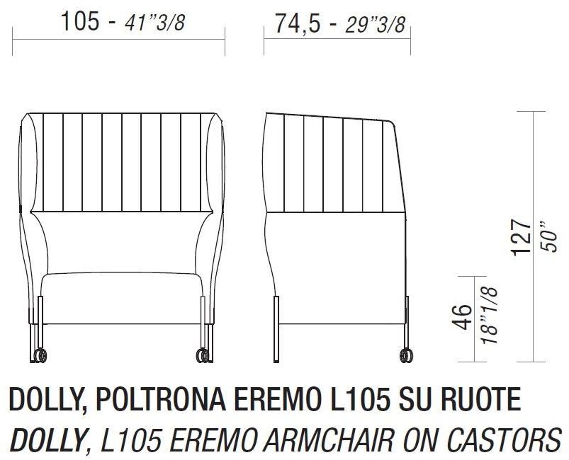 ESTEL GROUP Мягкое кресло из ткани с высокой спинкой Dolly sun-id-1471007 - Вид №11