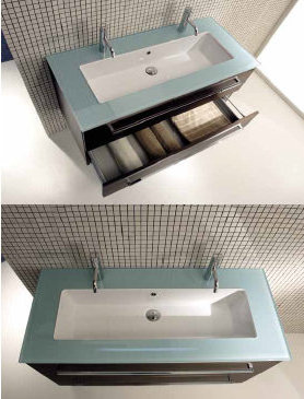 SQUARED6 Комплект мебели cm 110 Berloni Bagno 43261 - Вид №1