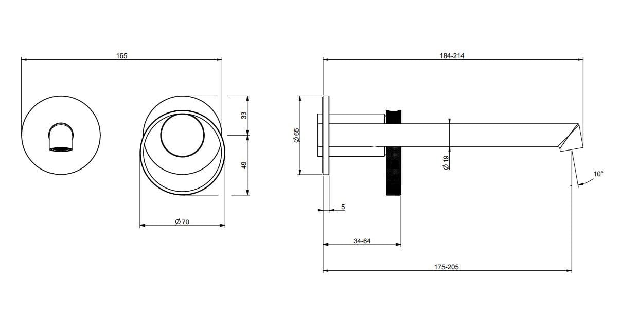 Смеситель для раковины из хромированной латуни с 2 отверстиями Gessi кольцо ARCH-00064698 - Вид №2