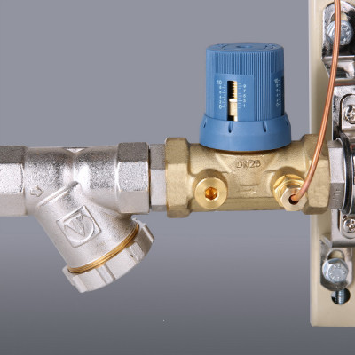 VT.GPA.05S04.L6 Узел этажный для поквартирного учета тепловой энергии с автоматическим регулятором перепада давлений Valtec 3/4", 6 вых., ввод слева  - Вид №7