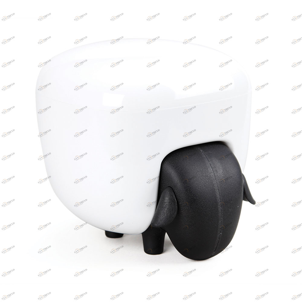 Держатель для ватных дисков бело-черный Sheep QUALY  00-3869402 Черный 