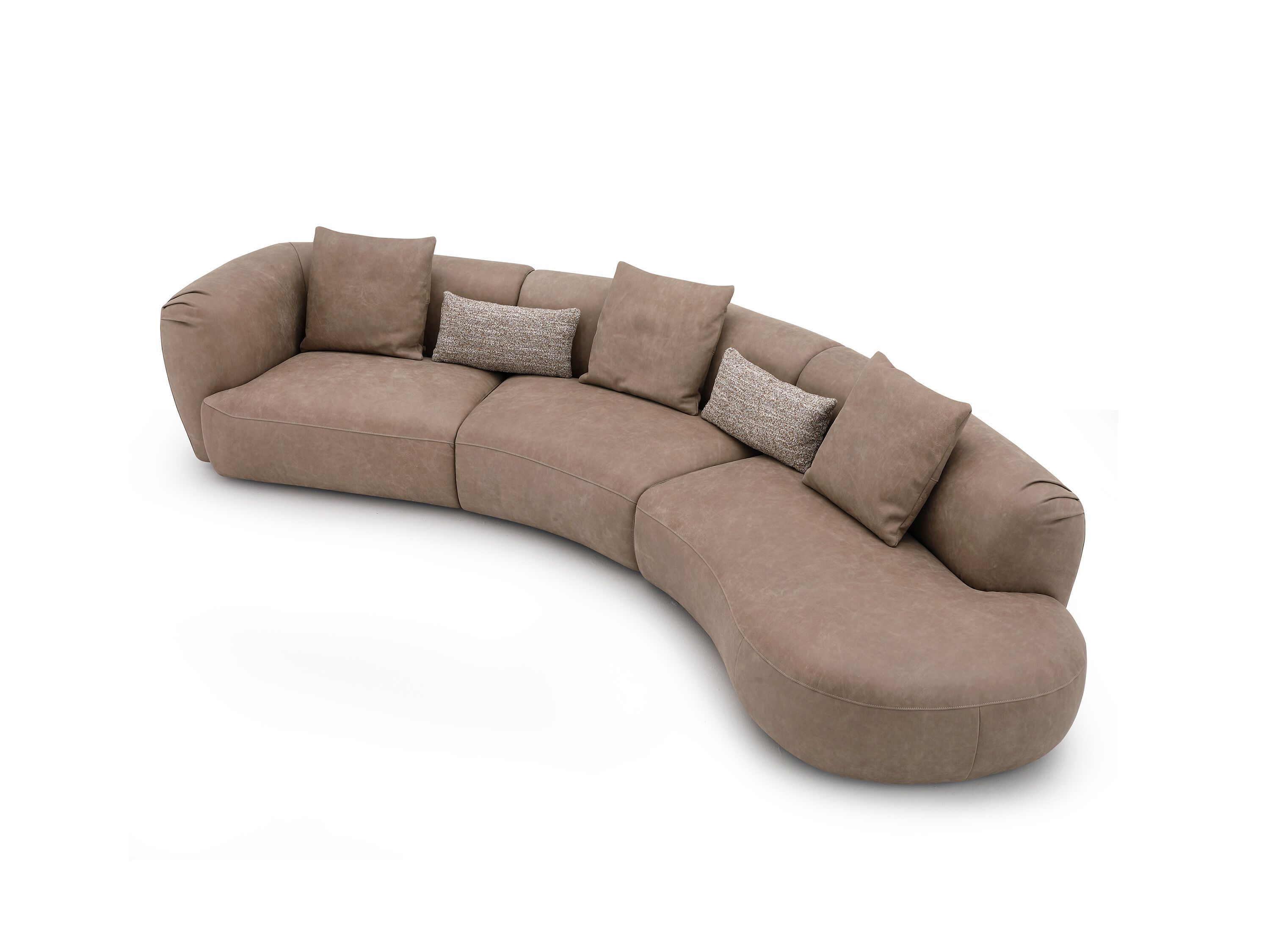 3-местный кожаный модульный диван CAMPO DE' FIORI Curve ARCH-00050541 - Вид №5