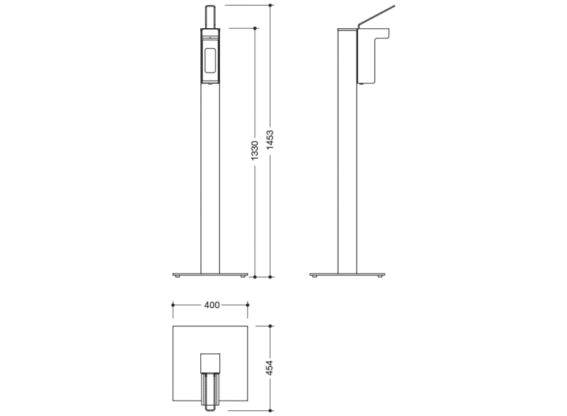 900.06.01260 Дезинфицирующая колонна-дозатор HEWI System 900 - Вид №4