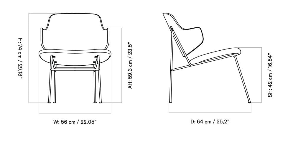 Деревянный стул со встроенной подушкой Audo Copenhagen Penguin ARCH-00109374 - Вид №17