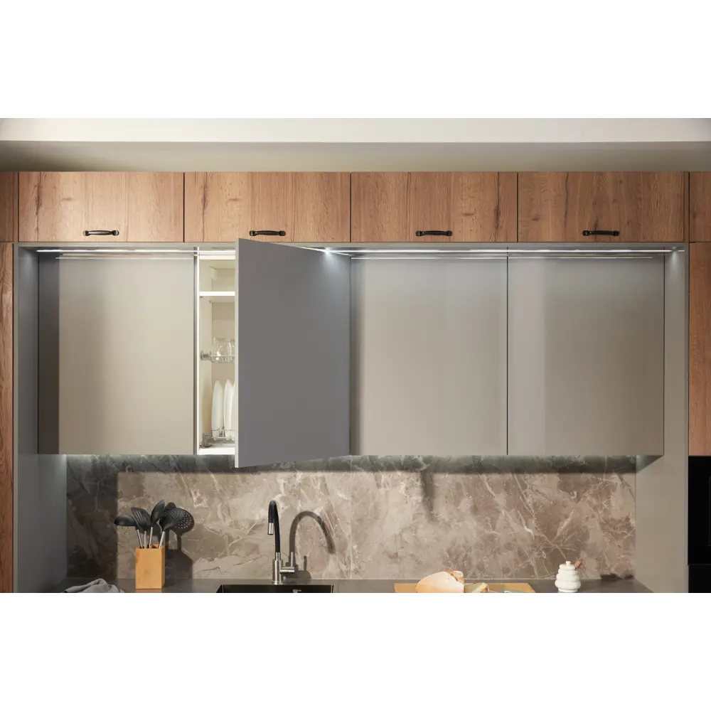 Фасад для кухни Delinia ID «Рошаль» 44.7x102.1 см в цвете темное дерево 86881125 STLM-0867388 - Вид №8