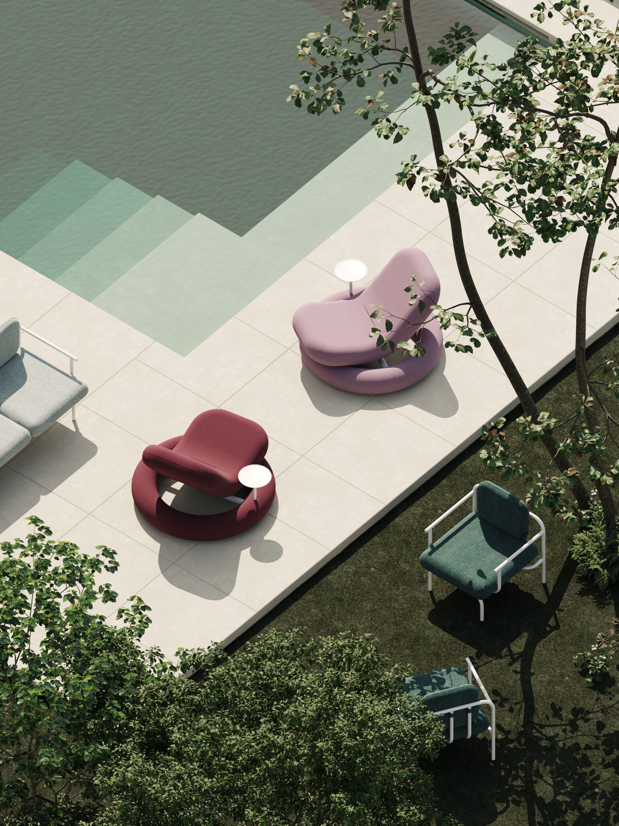 Тканевое садовое кресло Joyf бассейн ARCH-00102327 - Вид №6