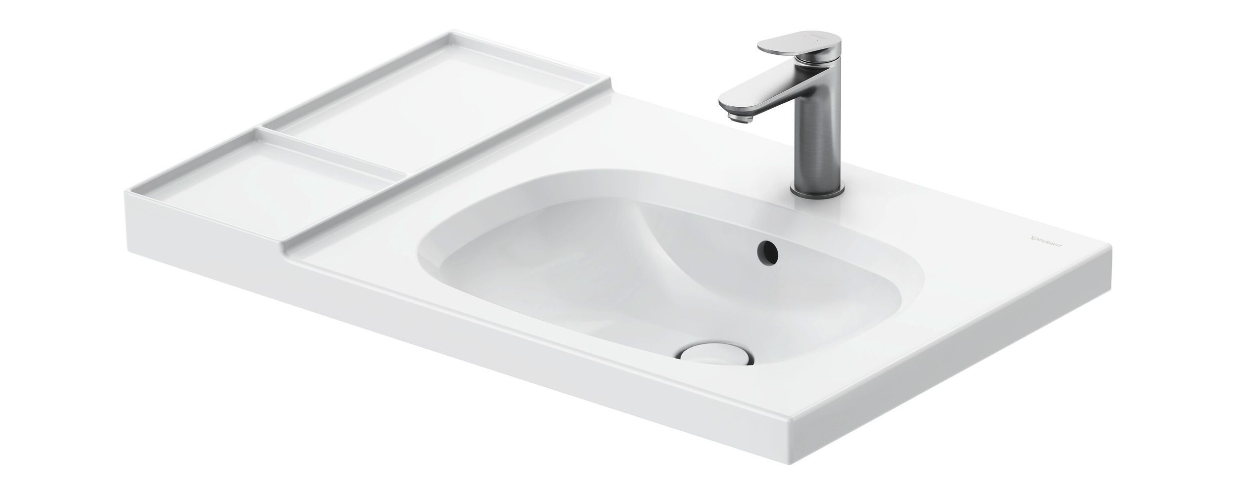 Керамическая раковина с полукруглой прямоугольной раковиной Duravit Aurena ARCH-00032157 - Вид №6