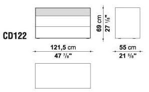 B&B Italia Прямоугольная тумбочка с ящиками Dado sun-id-1419366 - Вид №5