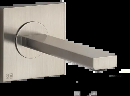 Носик для умывальника 38707 149 Gessi Via manzoni МАТОВЫЙ НИКЕЛЬ FINOX
