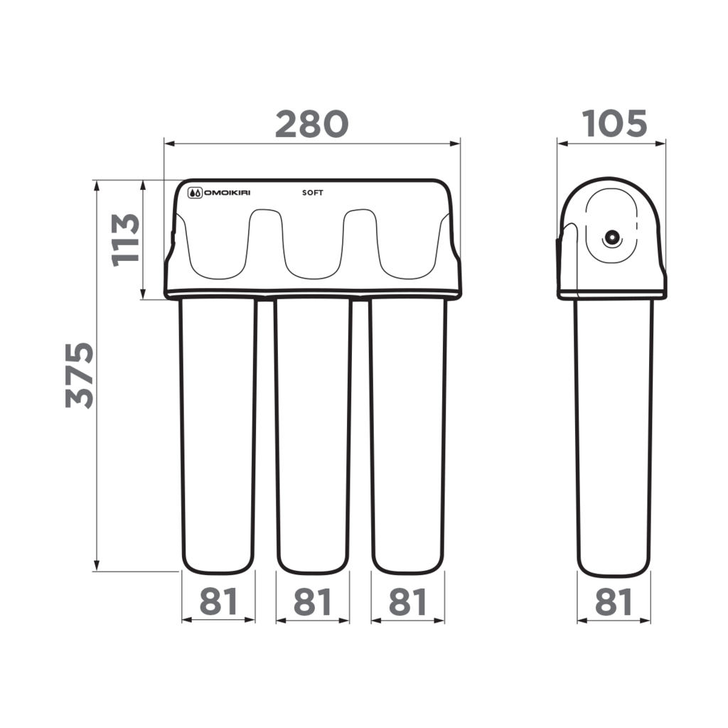 Фильтр под мойку Pure Drop Soft OMOIKIRI 4998031  - Вид №1