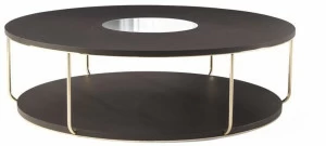 ETRO Home Interiors Низкий круглый деревянный журнальный столик  E.amb.231.a