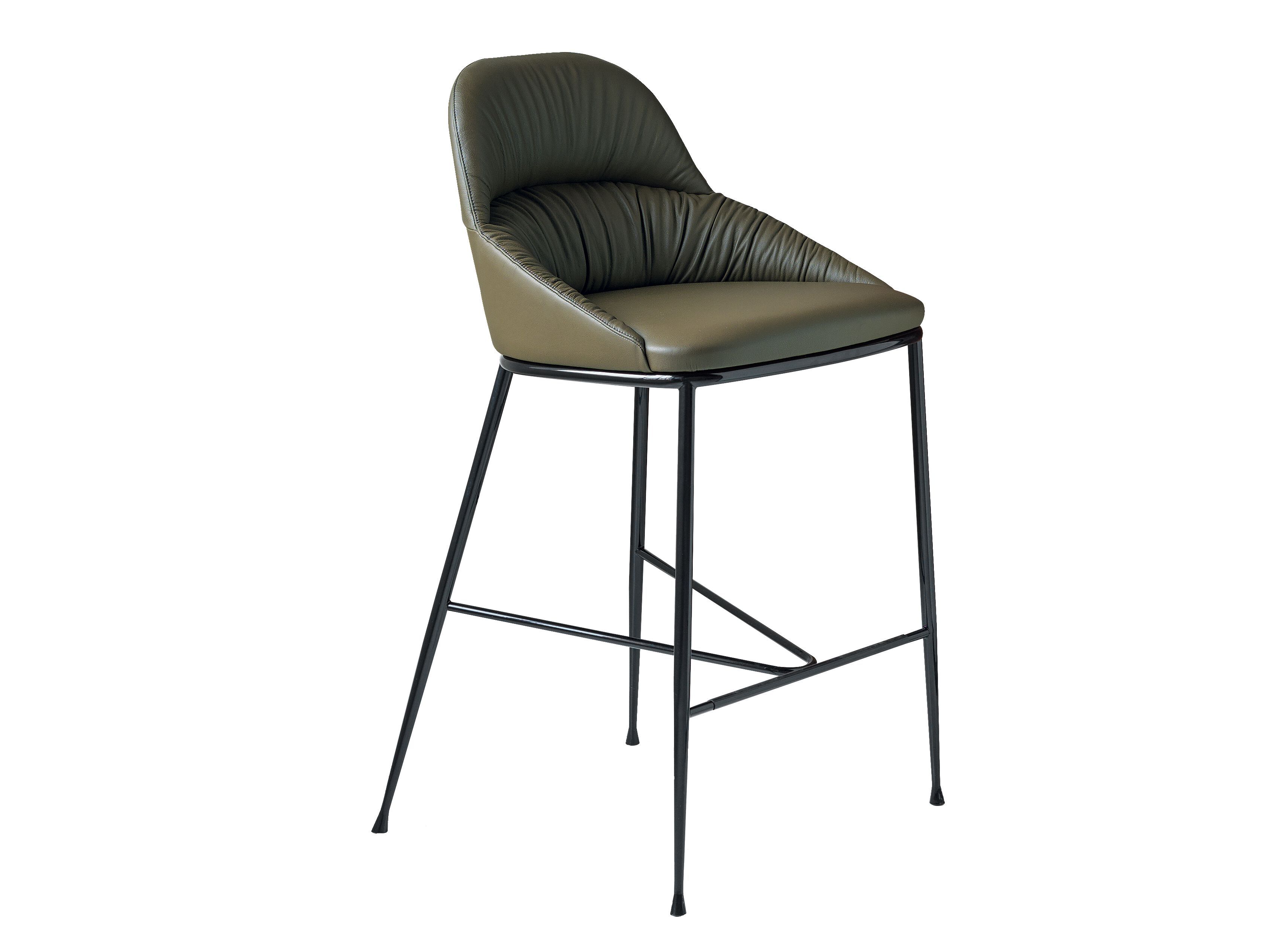 Высокий кожаный стул со спинкой Bontempi Casa QUEEN ARCH-00134973