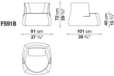 B&B Italia Кресло с мягкой обивкой Fat sofa sun-id-1448942 - Вид №6