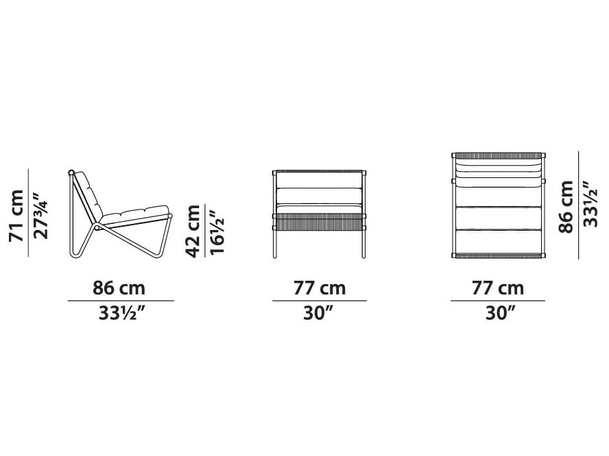 Кресло из нержавеющей стали Baxter DABLIOU ARCH-00124259 - Вид №4