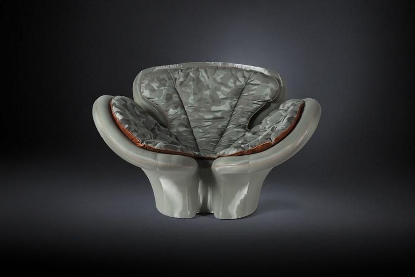 VGnewtrend Мягкое кожаное кресло с подлокотниками Pansè sun-id-1425755 - Вид №3