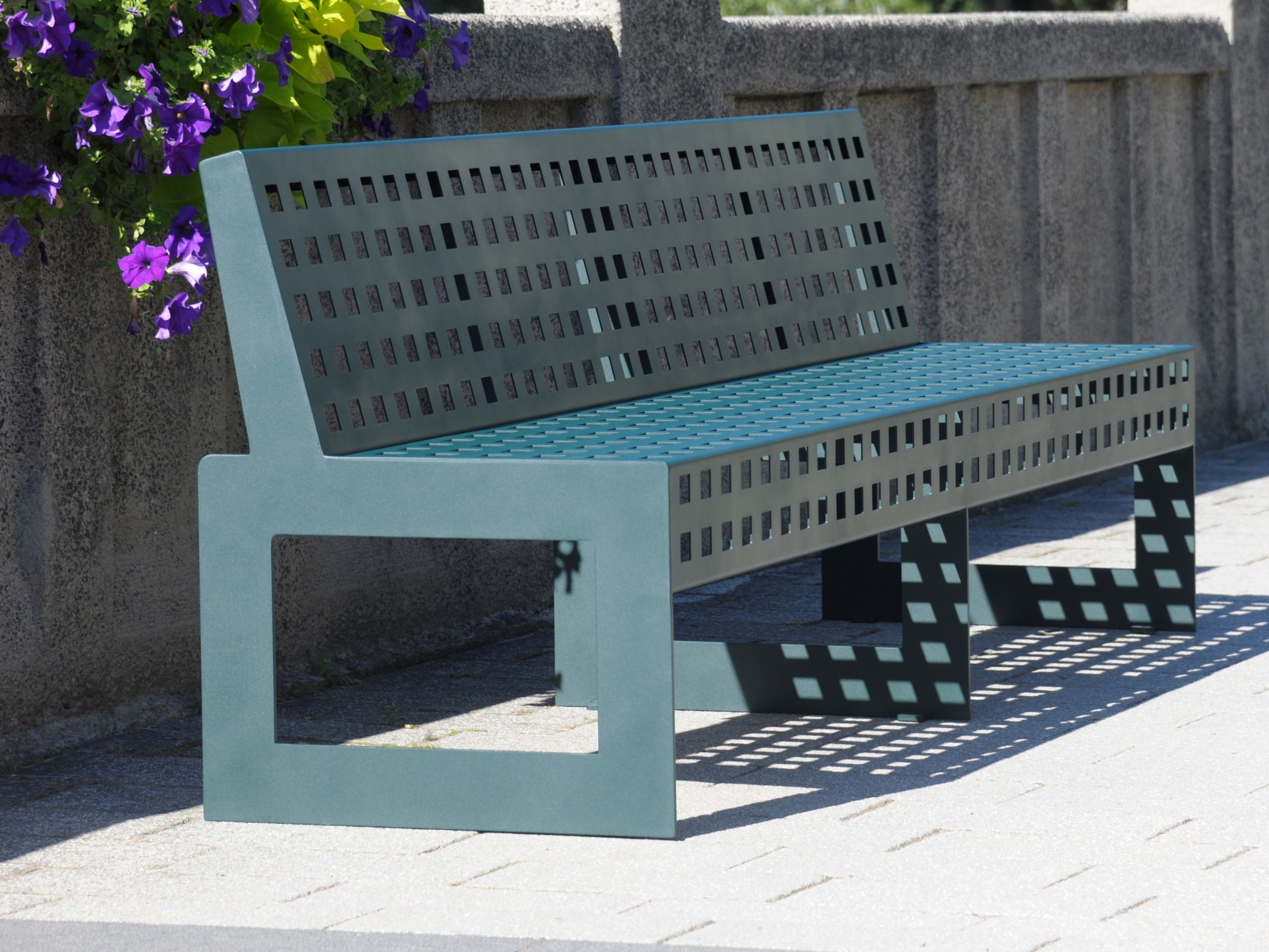 Скамья из нержавеющей стали со спинкой BENKERT BANKE Chalidor ARCH-00023485