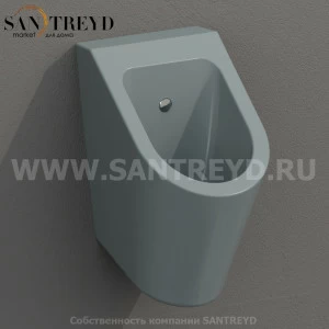 FO029BL Настенный писсуар, уринал с мушкой Ceramica Globo FORTY3