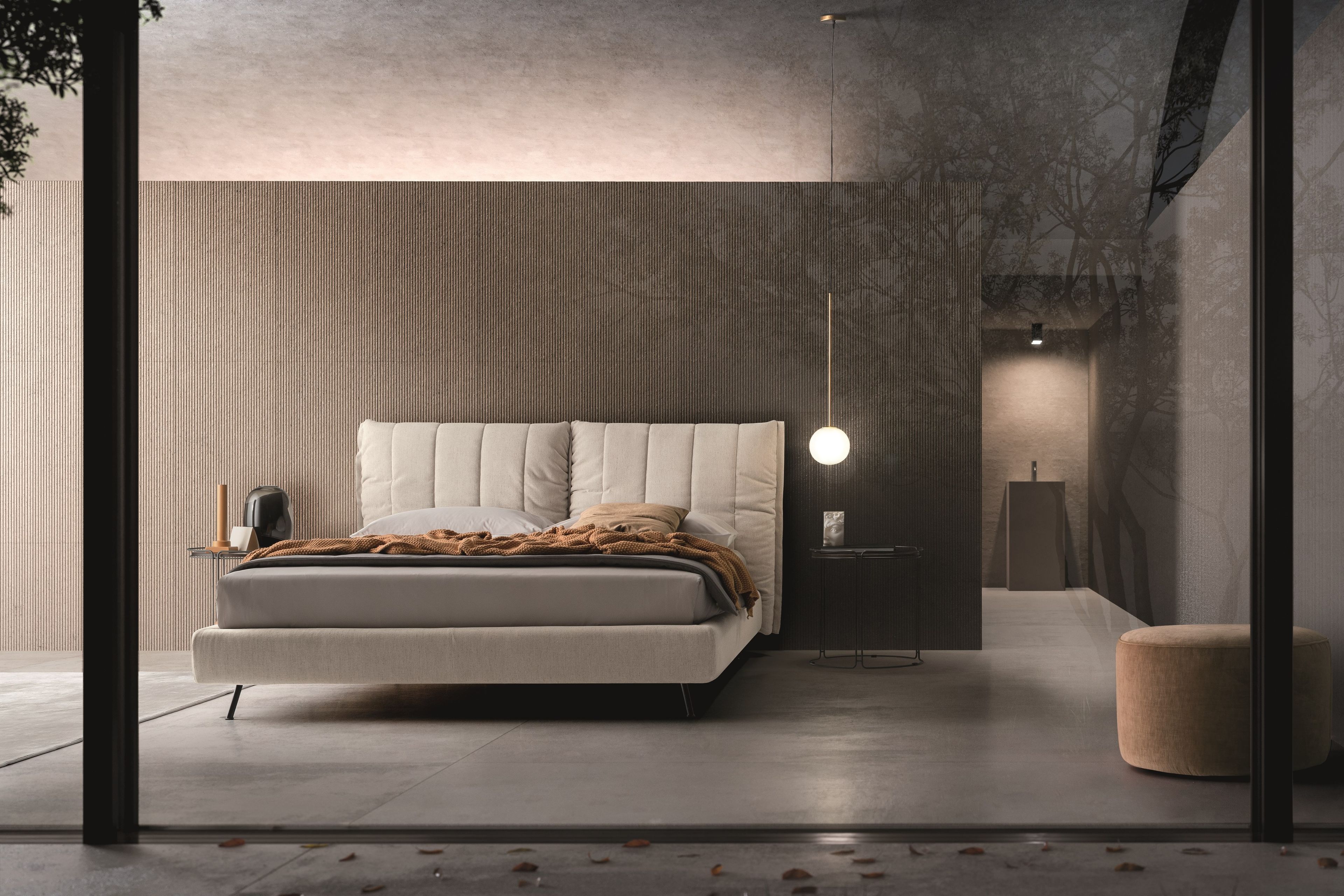 Тканевая кровать с высоким изголовьем Ditre Italia онлайн ARCH-00129091 - Вид №3