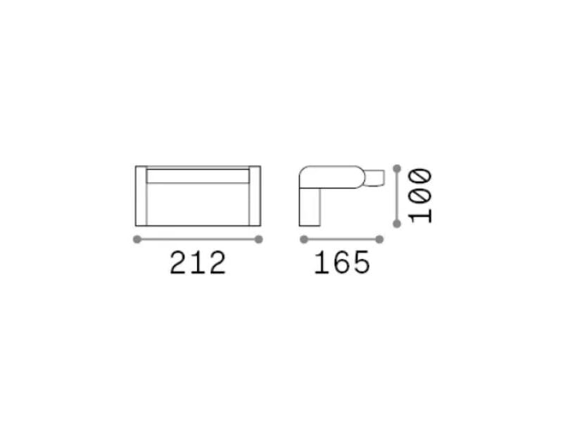 Регулируемый светодиодный уличный настенный светильник Ideal Lux Swipe ARCH-00064473 - Вид №4