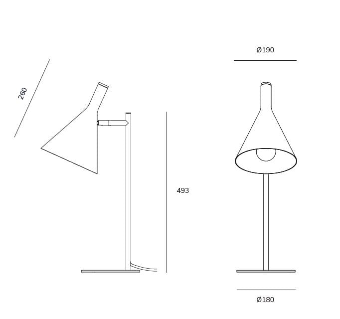 Термокрытая алюминиевая регулируемая настольная лампа Exporlux OZ SA ARCH-00135425 - Вид №2
