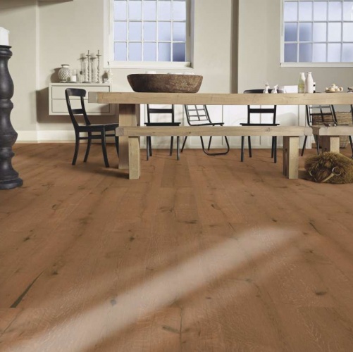 Широкий паркет Meister HD 300 Lindura Коньяк 8415 Дуб Рустик с брашью (Текстурированная) 2600х320 мм 2300200115 - Вид №7