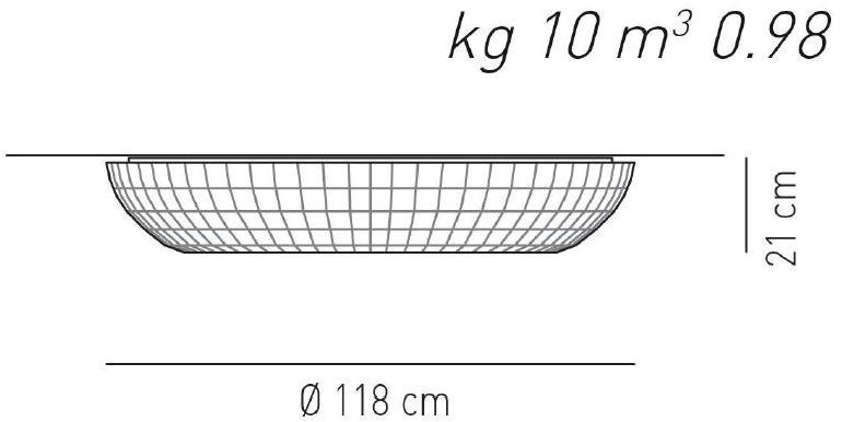 AXOLIGHT Потолочный светильник из ткани Bell sun-id-1362290 - Вид №8