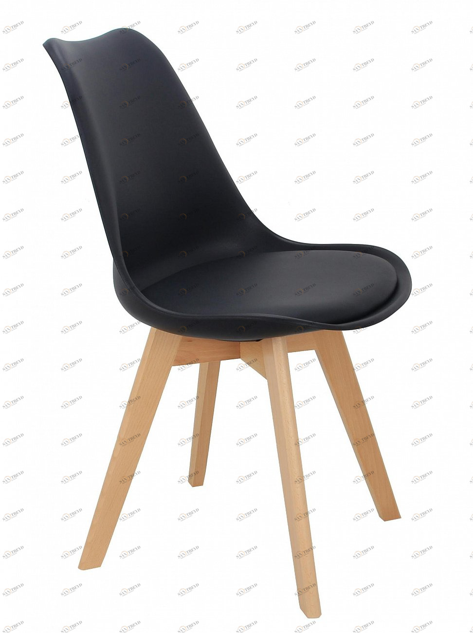 Стул с деревянными ножками черный Eames Bon BRADEX HOME  00-3973913 Черный 