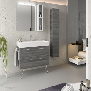 23296 SALGAR Мебель для умывальника FUSSION CHROME 800 2 ящика ALSACIA 797 x 540 x 450 мм Эльзасия