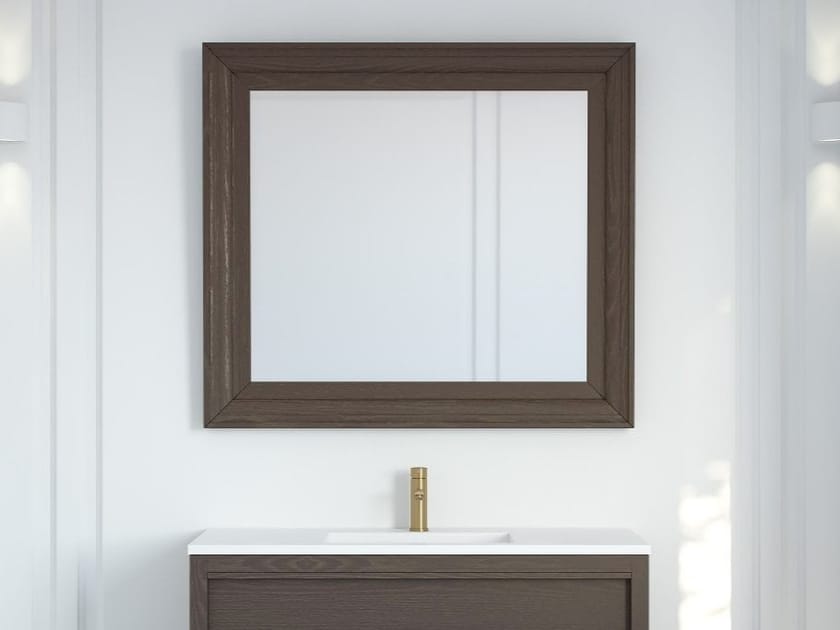 Прямоугольное зеркало из дуба с рамкой LUSSO Langham ARCH-00145623