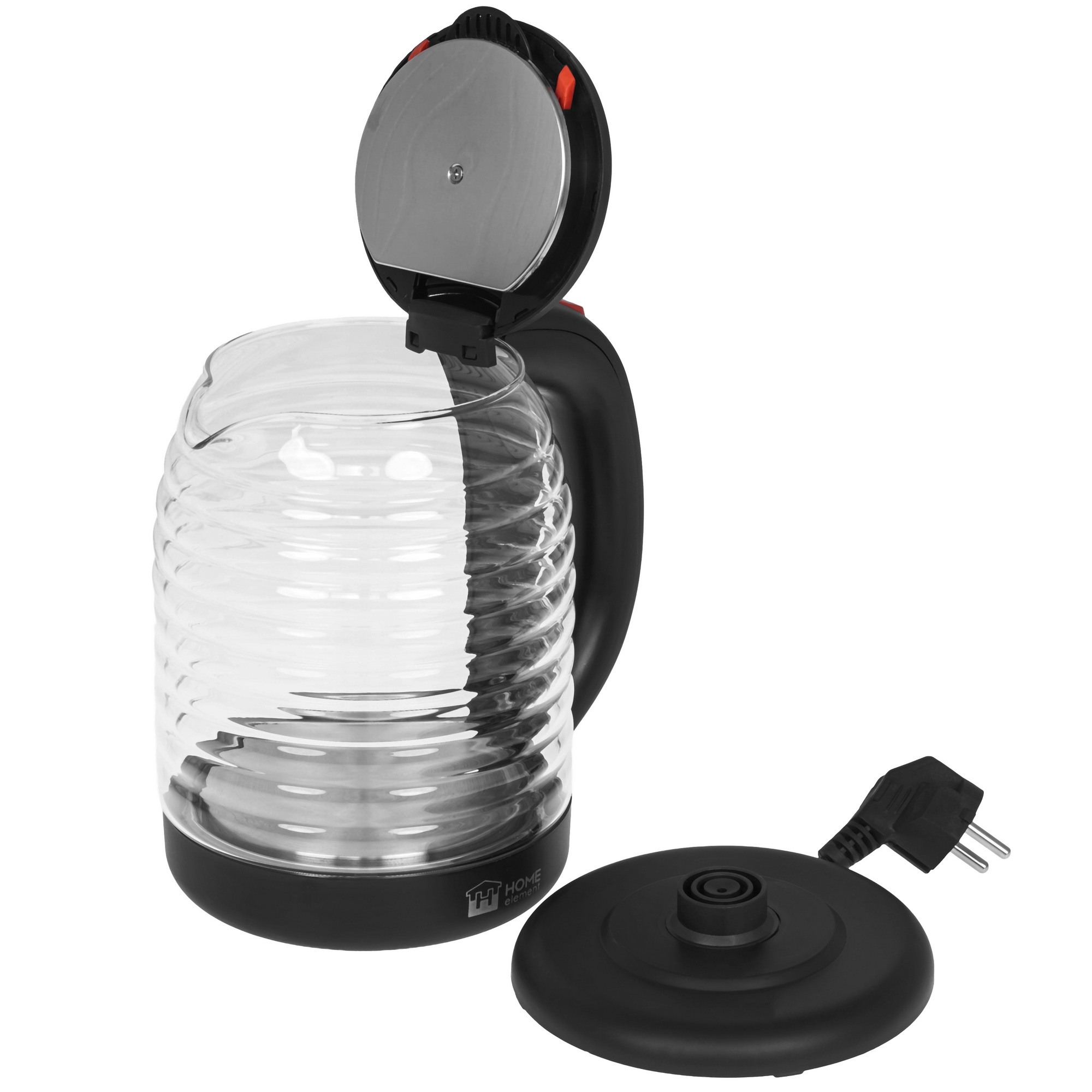 9091593 Электрочайник HOME ELEMENT HE-KT2305 красный рубин черный STDN-0103742 - Вид №4