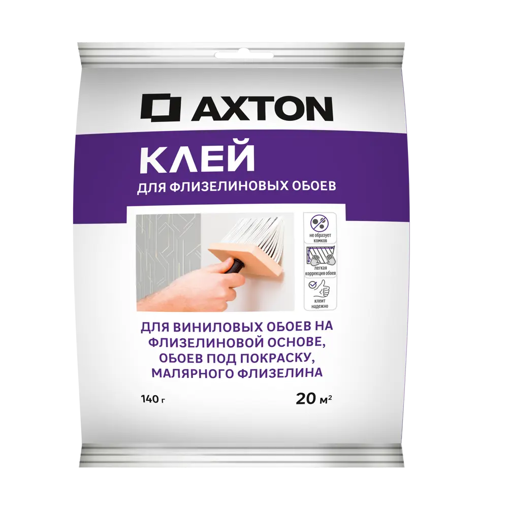 Клей для флизелиновых обоев Axton 20 м² 140 гр 89341931 STLM-2049353 