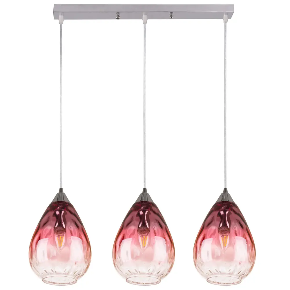 Подвес Lumin`arte Gawai, 3хE14х60 Вт, металл/стекло, цвет хром/прозрачный LUMIN ARTE STLM-2034462