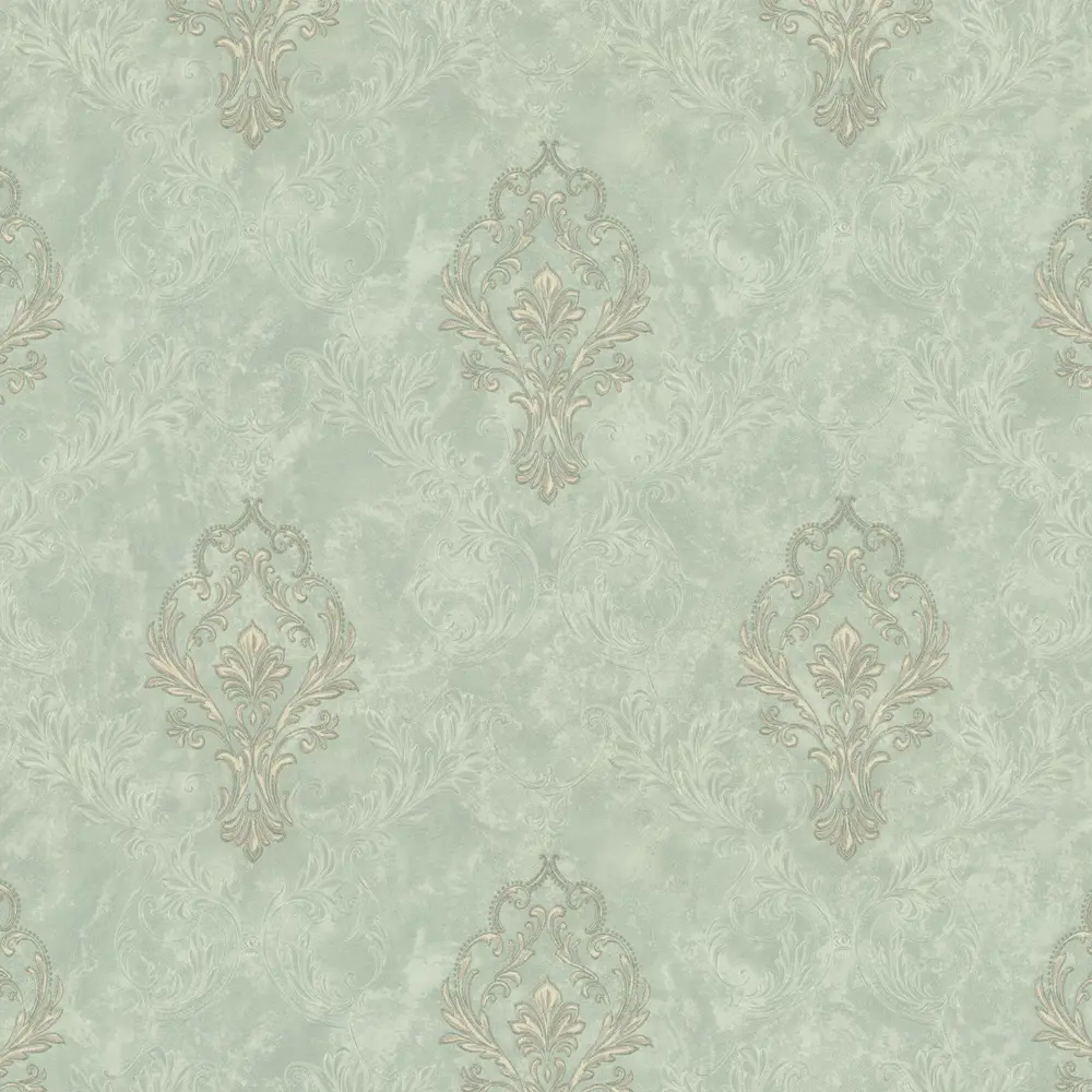 Обои флизелиновые Euro Decor Saphire зеленые 1.06 м ED7259-04 89456613 STLM-2114901