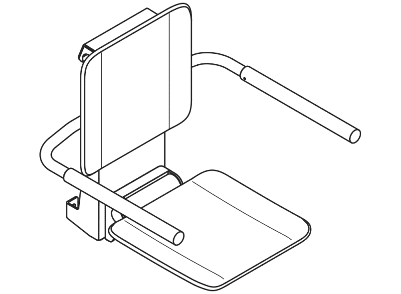 900.51.10160 подвесное сиденье HEWI System 900 - Вид №4