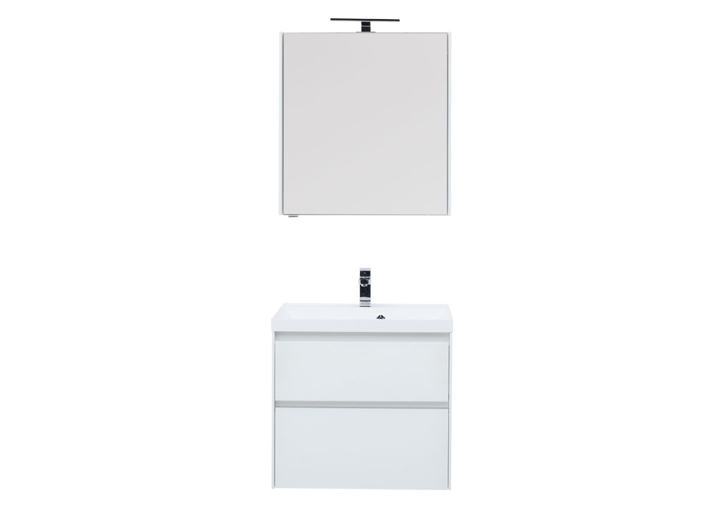 Мебель для ванной Aquanet Гласс 60 белый 00240458 - Вид №2