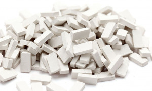 023-mbb-24 Белые мини кирпичики в масштабе 1:24 Morrison