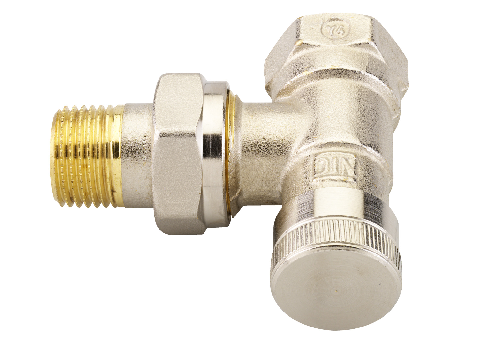 Danfoss Клапан RLV для бокового присоединения к радиатору RLV-CX Клапан запорный Ду 15, прям. хром 003L0274  - Вид №2